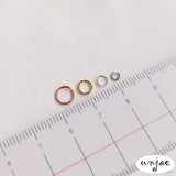 18K Silver Platinum Single Ring Connecting Ring DIY Hand Jewelry