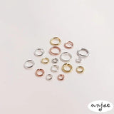 18K Silver Platinum Single Ring Connecting Ring DIY Hand Jewelry
