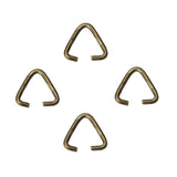 200pcs 10*10mm Bronze Triangle Clasps & Hooks Charm DIY Jewelry