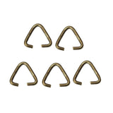200pcs 10*10mm Bronze Triangle Clasps & Hooks Charm DIY Jewelry
