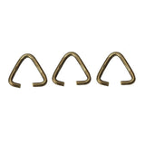 200pcs 10*10mm Bronze Triangle Clasps & Hooks Charm DIY Jewelry