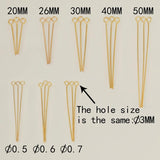 Copper Metal Eye Pins Findings for Jewelry Making
