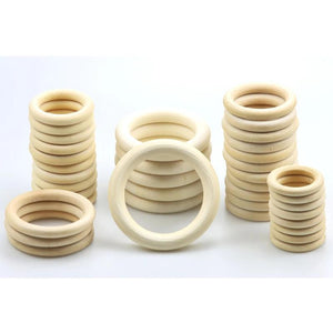 15-100MM Natural Wood Ring DIY Crafts Making Wooden Ring
