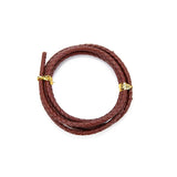 3mm Red Braided Leather Cord 1meter