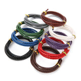 3mm Red Braided Leather Cord 1meter