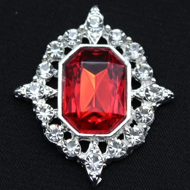 10Pcs Diamond Rhinestone Acrylic Wedding Hair Dec