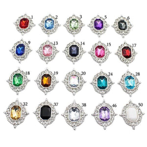 10Pcs Diamond Rhinestone Acrylic Wedding Hair Dec