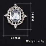 10Pcs Diamond Rhinestone Acrylic Wedding Hair Dec
