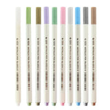10 Metallic Permanent Marker Craft Pearlescent Pen