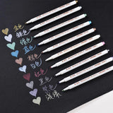 10 Metallic Permanent Marker Craft Pearlescent Pen