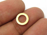 50pcs Brass Circle Charms, Small Earrings, Earring Findings