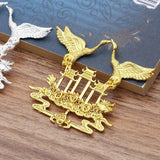 10pcs Red-crowned Crane Bird Accessories for DIY Jewelry Making
