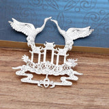 10pcs Red-crowned Crane Bird Accessories for DIY Jewelry Making