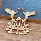 10pcs Red-crowned Crane Bird Accessories for DIY Jewelry Making