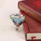 Adjustable Oval Ring Blank 12x16mm, DIY Jewelry Setting