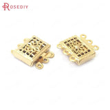 10PCS 24K Brass Necklace Clasps Jewelry Making Findings DIY Accessories