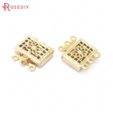 10PCS 24K Brass Necklace Clasps Jewelry Making Findings DIY Accessories