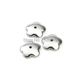 50pcs Stainless Steel Silver Bead Caps 8mm Flower Shape DIY Jewelry Making