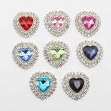 26mm Acrylic Heart Rhinestones DIY Wedding Accessories