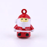 6pcs Copper Bells for DIY Jewelry Making Pet Snowman Santa