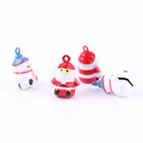 6pcs Copper Bells for DIY Jewelry Making Pet Snowman Santa