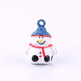 6pcs Copper Bells for DIY Jewelry Making Pet Snowman Santa