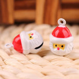 6pcs Copper Bells for DIY Jewelry Making Pet Snowman Santa