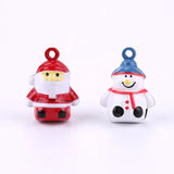 6pcs Copper Bells for DIY Jewelry Making Pet Snowman Santa