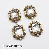 24x30mm Rectangular Crystal Rhinestone Jewelry Embellishment
