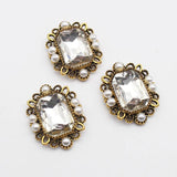 24x30mm Rectangular Crystal Rhinestone Jewelry Embellishment