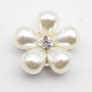 10pcs 22MM Water Drop Pearl Flower DIY Hair Accessories Material