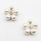 10pcs 22MM Water Drop Pearl Flower DIY Hair Accessories Material