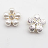 10pcs 22MM Water Drop Pearl Flower DIY Hair Accessories Material