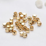20pcs 2-5mm 14K Gold Cube Square Beads for DIY Jewelry Making