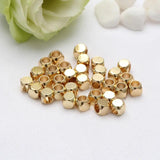 20pcs 2-5mm 14K Gold Cube Square Beads for DIY Jewelry Making