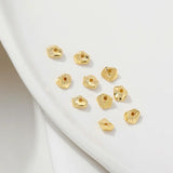 7pcs/lot 18K Plated Spacer Beads For DIY Necklace Jewelry Making