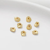 7pcs/lot 18K Plated Spacer Beads For DIY Necklace Jewelry Making