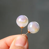 14K Plated Cup Shape Earring Stud Blank Post Tray Base Pins