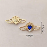 5pcs 19*40mm Love Wings Craft Scrapbooking DIY Jewelry Decoration