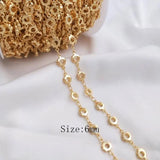 14k Plated Love Chain Necklace for Women's Charm Jewelry Making
