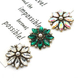 42mm Rhinestone Decorative Button Jewelry Accessories