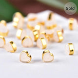 50Pcs Silicone Heart Shaped Earring Backs Replacements