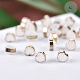 50Pcs Silicone Heart Shaped Earring Backs Replacements