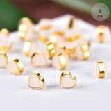 50Pcs Silicone Heart Shaped Earring Backs Replacements