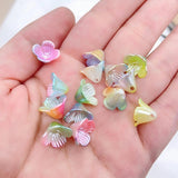 100 PCS Acrylic Flower Bead Caps DIY Jewelry Accessories