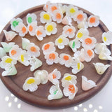100 PCS Acrylic Flower Bead Caps DIY Jewelry Accessories