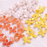 20 PCS Acrylic Flower Bead Caps DIY Jewelry Component