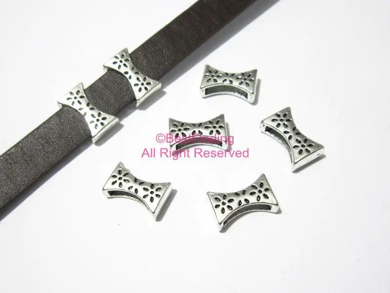 10x2mm Leather Slider Bar for 10mm Flat Leather, Wintersweet Spot