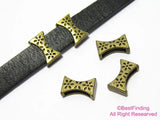 10x2mm Leather Slider Bar for 10mm Flat Leather, Wintersweet Spot