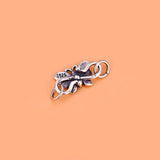 925 Sterling Silver Thai Silver Butterfly Button Bracelet Accessories
